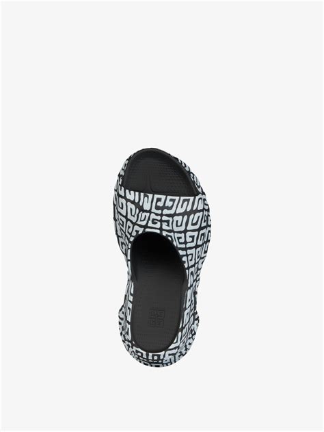 givenchy rubber effect|Marshmallow sandals in rubber with tag effect 4G print in .